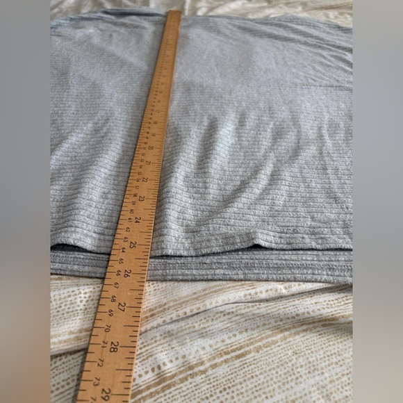 Caslon Nordstrom ribbed grey long sleeve sweater shirt size large button sleeve - Picture 7 of 10